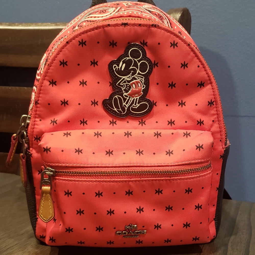 Coach Red Mini Backpack